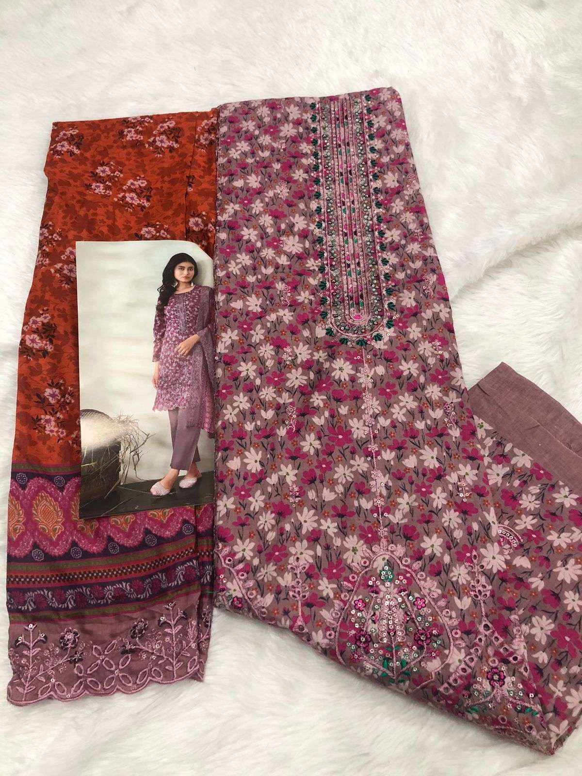 Falah Premium Cotton Collection Codes 30132 Falah Designer Suits